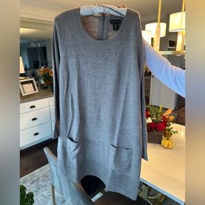 Adrienne Vittadini 100% Wool Sweater Dress